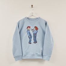 Load image into Gallery viewer, Chaplin 08 Sky Blue Indigo Joe Couple Loopback DTF Sweatshirt
