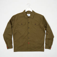 Load image into Gallery viewer, Paxton 51 Dark Olive Cotton Twill Over Shirt