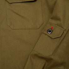 Load image into Gallery viewer, Paxton 51 Dark Olive Cotton Twill Over Shirt