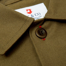 Load image into Gallery viewer, Paxton 51 Dark Olive Cotton Twill Over Shirt