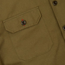 Load image into Gallery viewer, Paxton 51 Dark Olive Cotton Twill Over Shirt