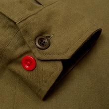 Load image into Gallery viewer, Paxton 51 Dark Olive Cotton Twill Over Shirt