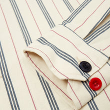 Load image into Gallery viewer, Baines 18 Candy Stripe Cotton Twill Over Shirt