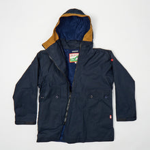 Load image into Gallery viewer, ASYMETRIC 3 Navy Dry Wax Honeycomb Ripstop Coat