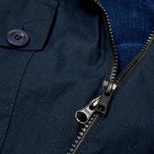 Load image into Gallery viewer, ASYMETRIC 3 Navy Dry Wax Honeycomb Ripstop Coat