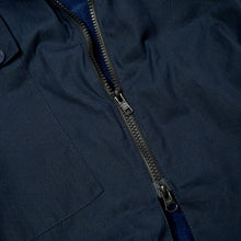 Load image into Gallery viewer, ASYMETRIC 3 Navy Dry Wax Honeycomb Ripstop Coat