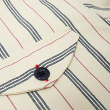 Load image into Gallery viewer, Baines 18 Candy Stripe Cotton Twill Over Shirt