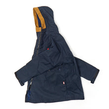 Load image into Gallery viewer, ASYMETRIC 3 Navy Dry Wax Honeycomb Ripstop Coat