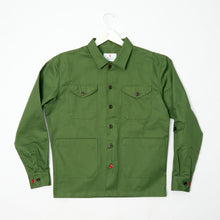 Load image into Gallery viewer, Chadwick 9 Grass Green Herringbone Over Shirt