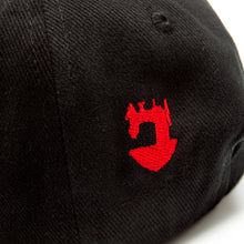Load image into Gallery viewer, Babe 7 Outlined Navy Brushed Cotton 6 Panel Ball Cap
