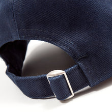 Load image into Gallery viewer, Babe 4 Outlined Navy Brushed Cotton 6 Panel Ball Cap