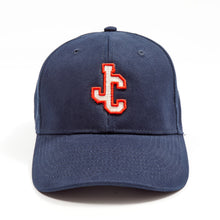Load image into Gallery viewer, Babe 4 Outlined Navy Brushed Cotton 6 Panel Ball Cap