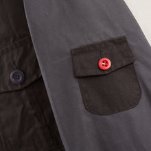 Load image into Gallery viewer, Bessemer Black And Navy Toned Dry Wax Hunting Style Jacket