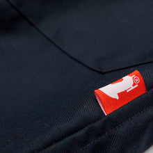 Load image into Gallery viewer, Baines 19 Dark Navy Blue Mixed Cotton Over Shirt