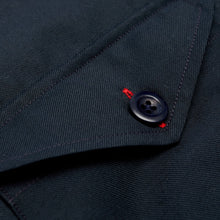 Load image into Gallery viewer, Baines 19 Dark Navy Blue Mixed Cotton Over Shirt