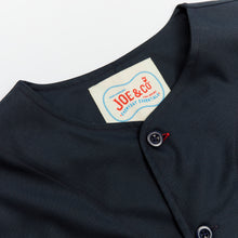 Load image into Gallery viewer, Baines 19 Dark Navy Blue Mixed Cotton Over Shirt