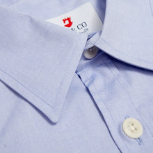 Load image into Gallery viewer, Dunham 03 Luxury Sky Cotton Oxford Patch Shirt