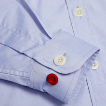 Load image into Gallery viewer, Dunham 03 Luxury Sky Cotton Oxford Patch Shirt