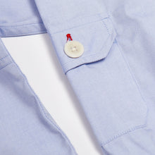 Load image into Gallery viewer, Dunham 03 Luxury Sky Cotton Oxford Patch Shirt