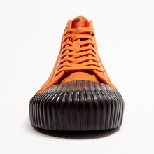 Load image into Gallery viewer, Joe & Co X Gola 05 Orange Canvas & Black Vulcanised Rubber Hi Top