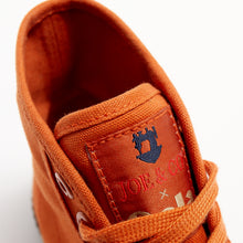 Load image into Gallery viewer, Joe & Co X Gola 05 Orange Canvas & Black Vulcanised Rubber Hi Top