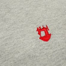 Load image into Gallery viewer, Varsity 01 Marl Grey Vintage Loopback Embroidered Sweatshirt