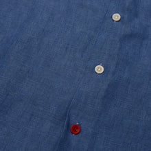 Load image into Gallery viewer, Beswick 03 Petrol Linen Bowling Shirt