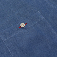 Load image into Gallery viewer, Beswick 03 Petrol Linen Bowling Shirt