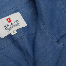 Load image into Gallery viewer, Beswick 03 Petrol Linen Bowling Shirt