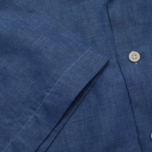 Load image into Gallery viewer, Beswick 03 Petrol Linen Bowling Shirt
