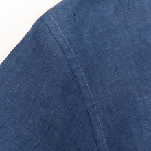 Load image into Gallery viewer, Beswick 03 Petrol Linen Bowling Shirt