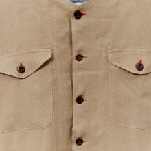 Load image into Gallery viewer, Baines 13 Mushroom Linen Over Shirt
