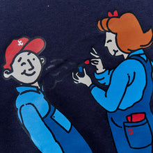 Load image into Gallery viewer, Joe Parfum DTF Printed Navy Suvin Super Cotton T Shirt