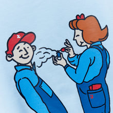 Load image into Gallery viewer, Joe Parfum DTF Printed Sky Blue Australian Super Cotton T Shirt