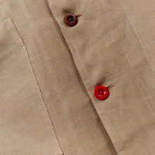 Load image into Gallery viewer, Baines 13 Mushroom Linen Over Shirt