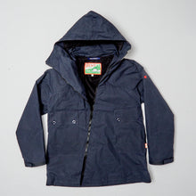 Load image into Gallery viewer, ASYEMMETRIC 2 DARK NAVY DRY WAX COAT