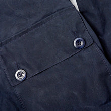 Load image into Gallery viewer, ASYEMMETRIC 2 NAVY DRY WAX COAT