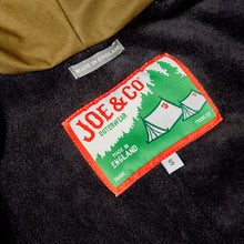 Load image into Gallery viewer, ASYEMMETRIC 2 OLIVE & BISCUIT DRY WAX COAT