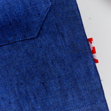 Load image into Gallery viewer, Arkwright 29 Petrol Blue Linen Over Shirt