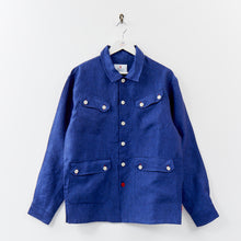 Load image into Gallery viewer, Arkwright 29 Petrol Blue Linen Over Shirt