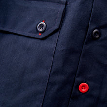 Load image into Gallery viewer, Arkwright 30 Dark Navy Water Repellent Honeycomb Ripstop Over Shirt