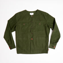 Load image into Gallery viewer, Baines 11 Dark Green Water Repellent Cotton Rip Stop Over Shirt