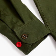 Load image into Gallery viewer, Baines 11 Dark Green Water Repellent Cotton Rip Stop Over Shirt