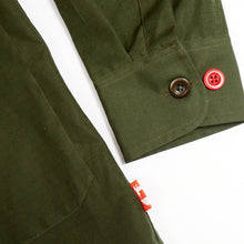 Load image into Gallery viewer, Baines 11 Dark Green Water Repellent Cotton Rip Stop Over Shirt
