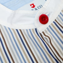 Load image into Gallery viewer, Steptoe 4 Grandad Blue Stripe Shirt