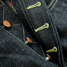 Load image into Gallery viewer, COLLIER 14 Japanese Orange And Blue 140z  Selvedge Denim