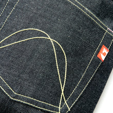 Load image into Gallery viewer, COLLIER 14 Japanese Orange And Blue 140z  Selvedge Denim