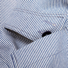 Load image into Gallery viewer, Grafters 3 11oz Yarn Dyed Railroad Stripe Chore Jacket