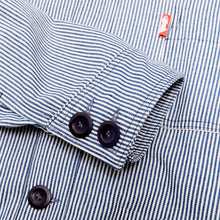 Load image into Gallery viewer, Grafters 3 11oz Yarn Dyed Railroad Stripe Chore Jacket