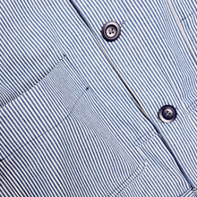 Load image into Gallery viewer, Grafters 3 11oz Yarn Dyed Railroad Stripe Chore Jacket